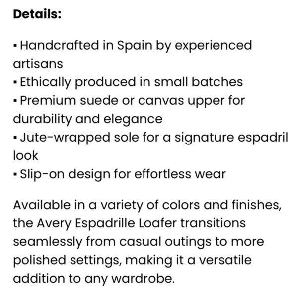 Gaimo Since 1987 Leather Espadrilles EU 39 Size 8 - Picture 9 of 9